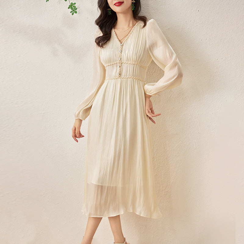 Mid-length White Moonlight Goddess Dress