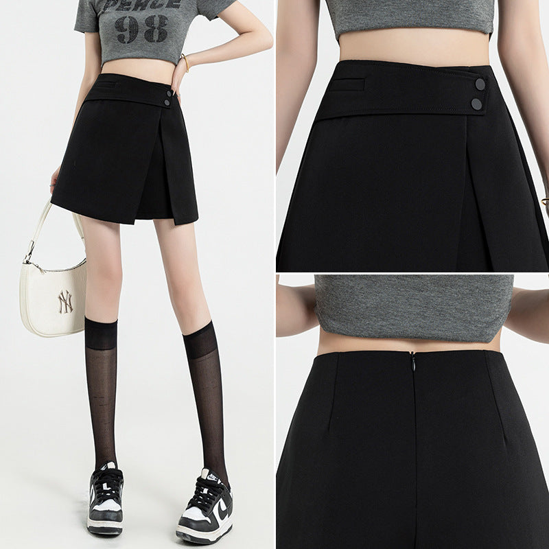 High Waist Irregularly Slimming Skirt