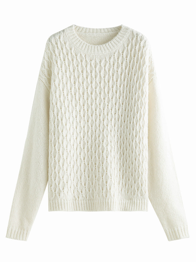 Women's Winter Texture Twisted Sweater Pullover Knitting Bottoming Shirt