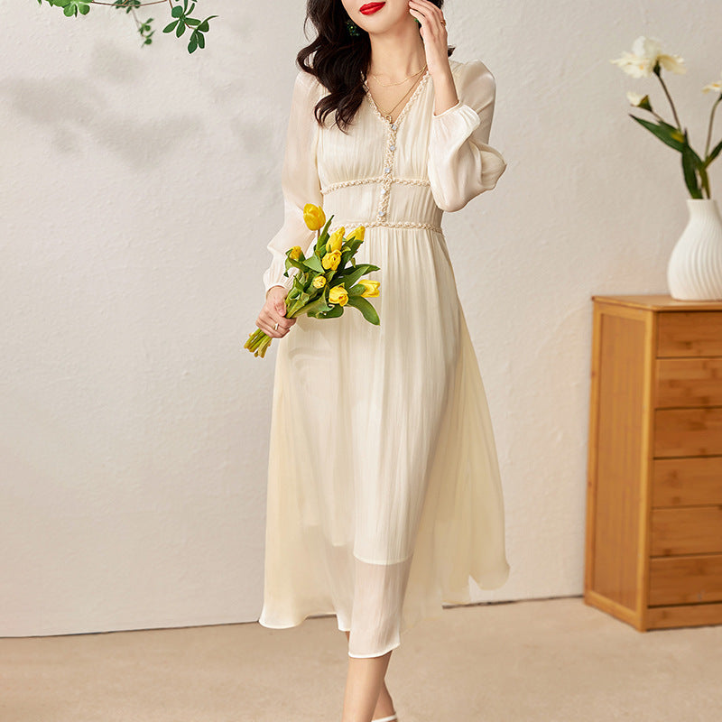 Mid-length White Moonlight Goddess Dress