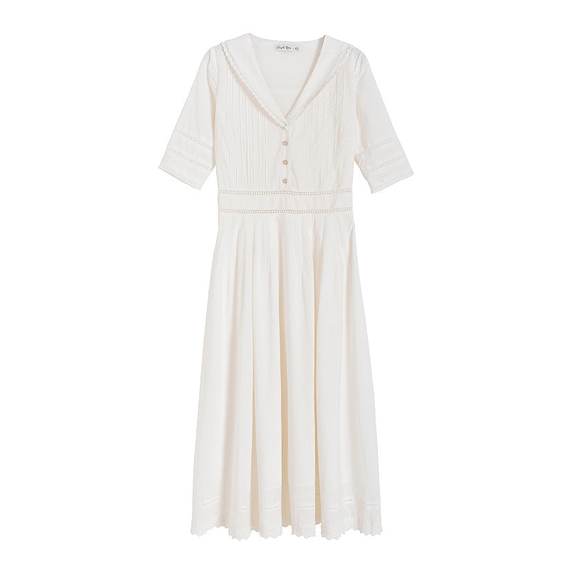 Victoria French Vintage Women's White Dress