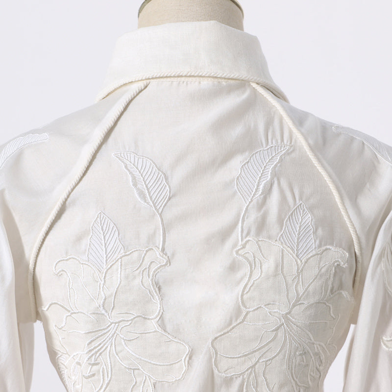 Lace Embroidered Shirt