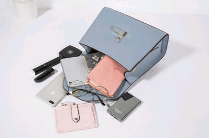 spring and summer new simple portable handbag leather bag shoulder Messenger bag