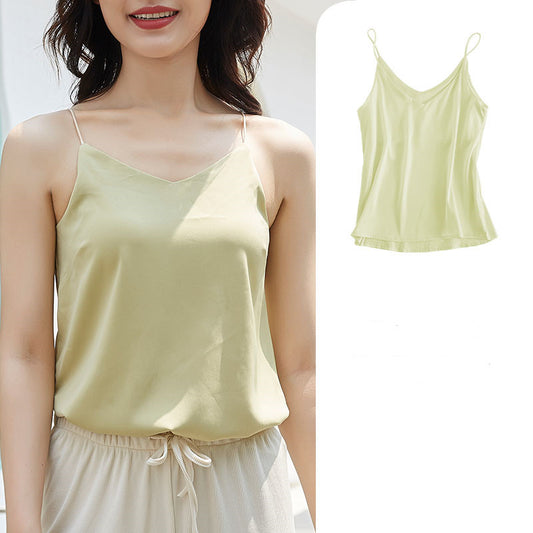 Women's silky camisole vest