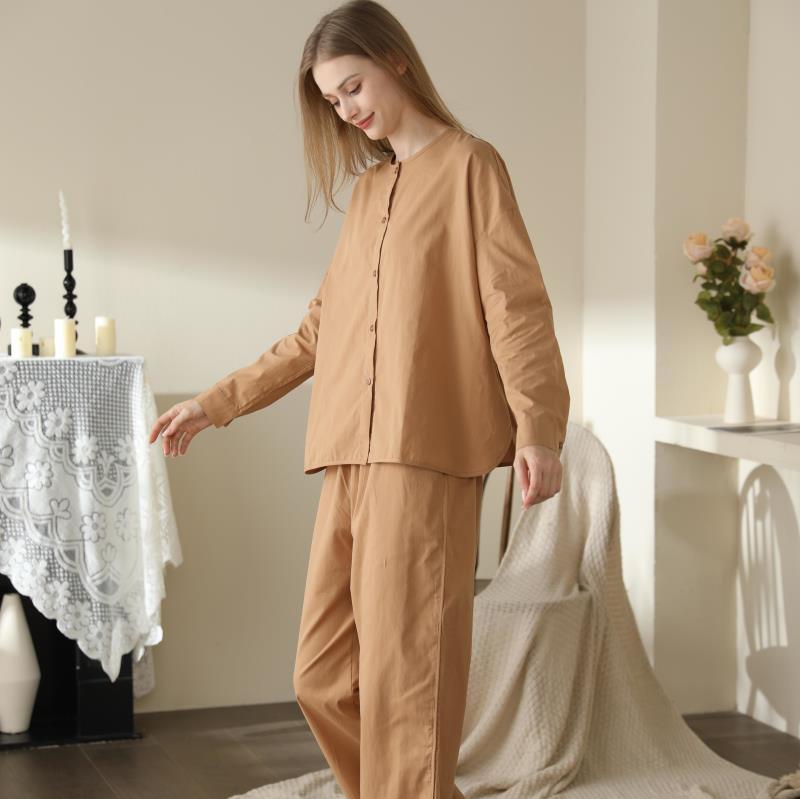 Women's Korean-style Pajamas Simple Style Cute Sweet Long Sleeve