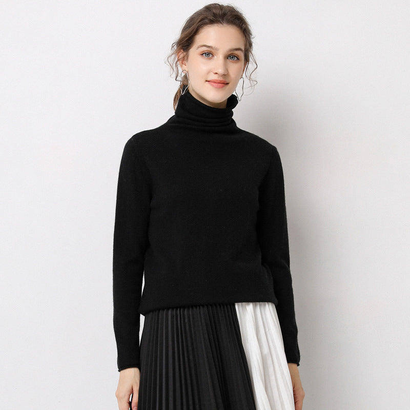 Pile-neck Sweater in Autumn and Winter With a High-neck Sweater