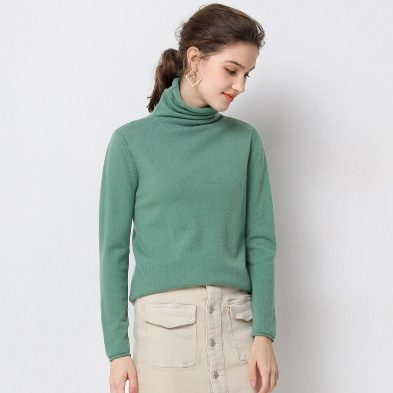 Pile-neck Sweater in Autumn and Winter With a High-neck Sweater