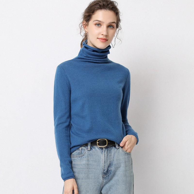 Pile-neck Sweater in Autumn and Winter With a High-neck Sweater