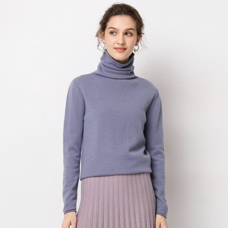 Pile-neck Sweater in Autumn and Winter With a High-neck Sweater