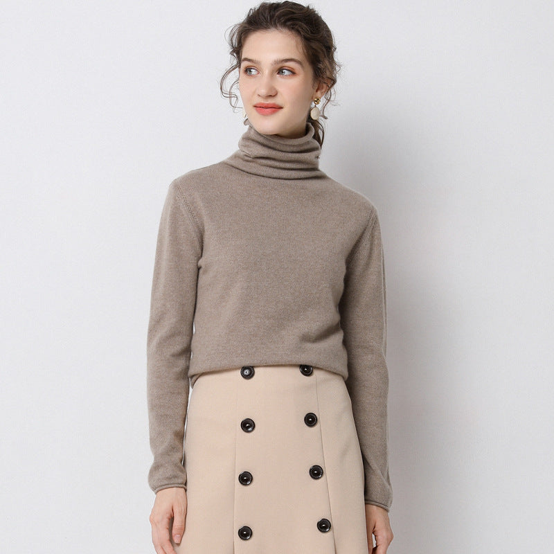 Pile-neck Sweater in Autumn and Winter With a High-neck Sweater