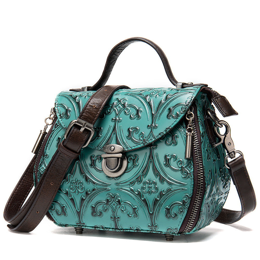 New Embossed Leather Ladies Shoulder Bag