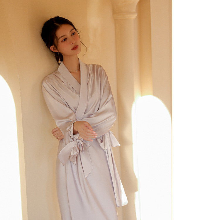 Fashionable Breathable Ice Silk Pajamas For Women