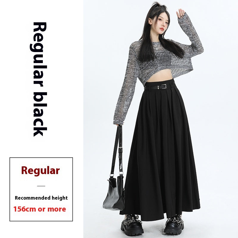 Fashion Personality Black Suit Skirt For Women