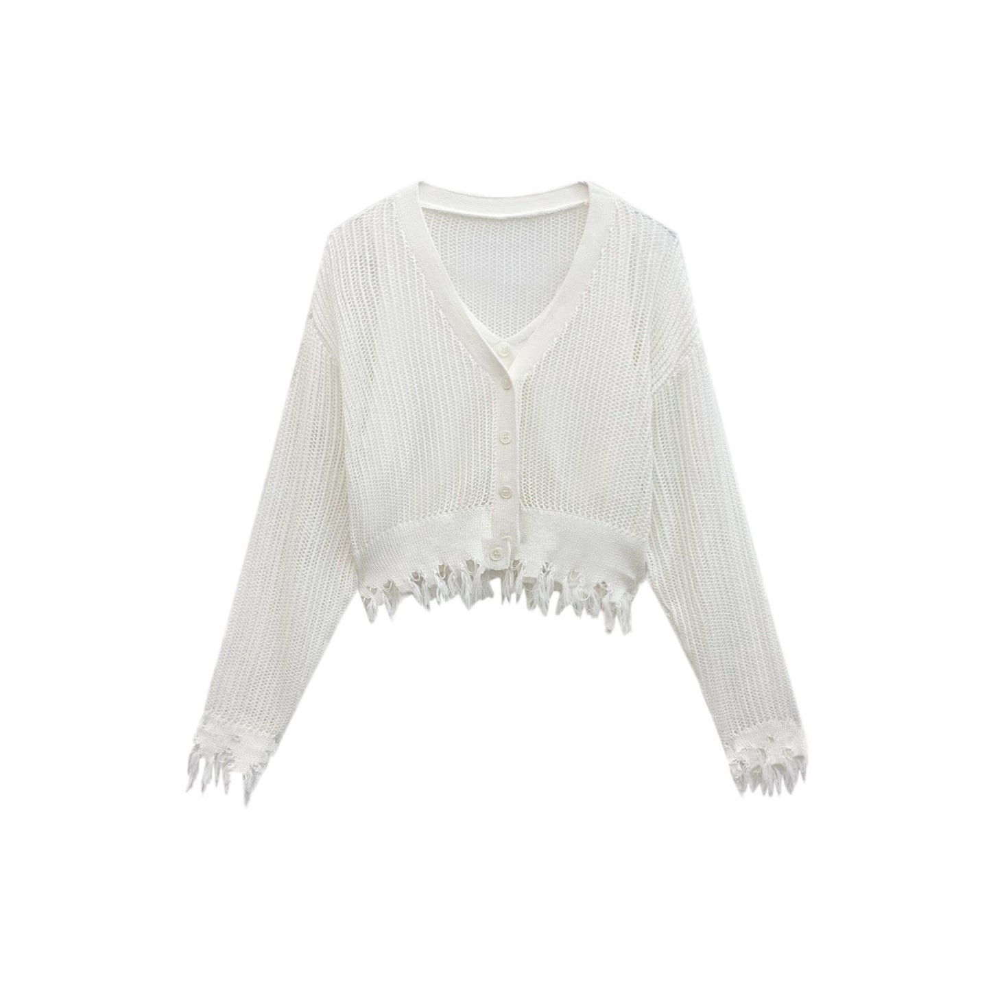 Women's Knitwear Outer Wear Knitted Cardigan Top