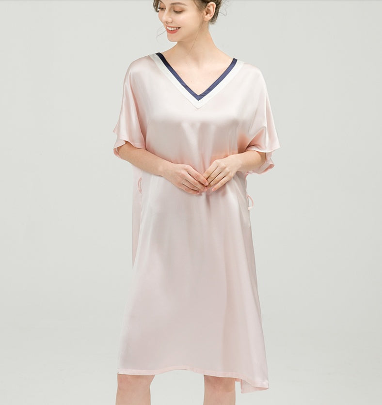 Spring and Autumn Silk Pajamas