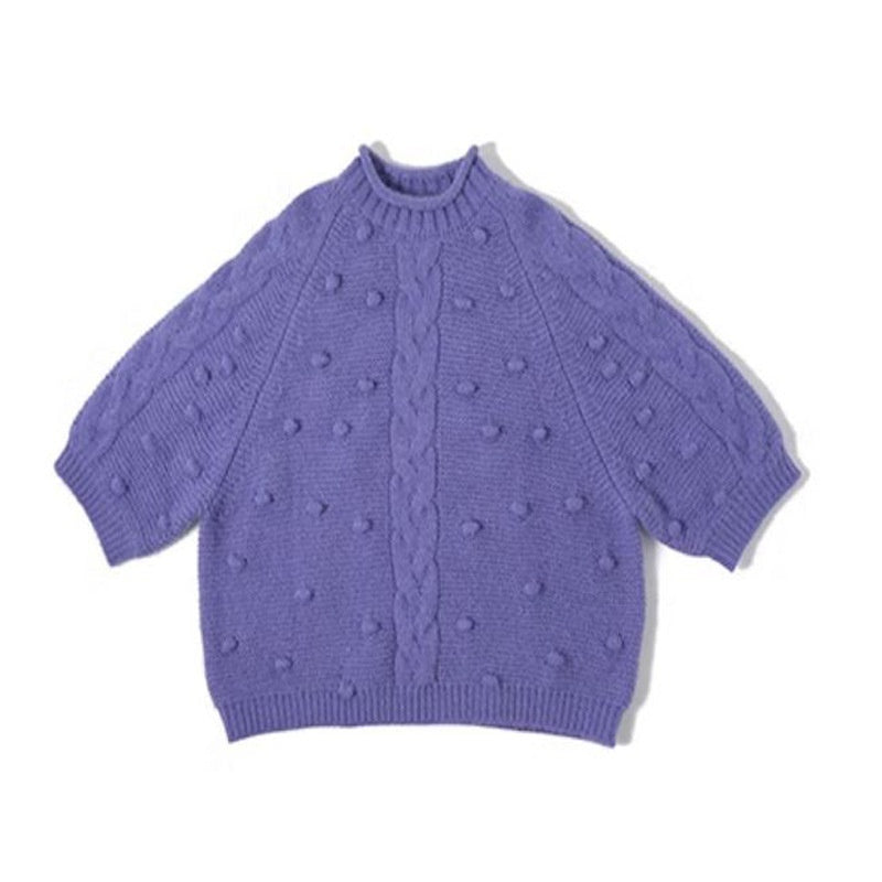 Women's Autumn And Winter Loose Pullover Vintage Knitted Top