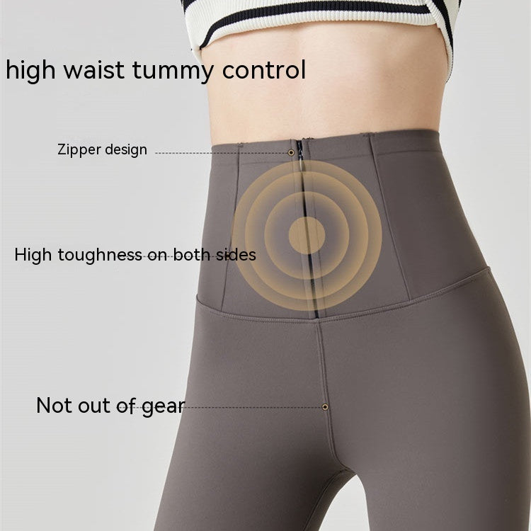 Women's Fashion High Waist Zipper Shark Bottoms