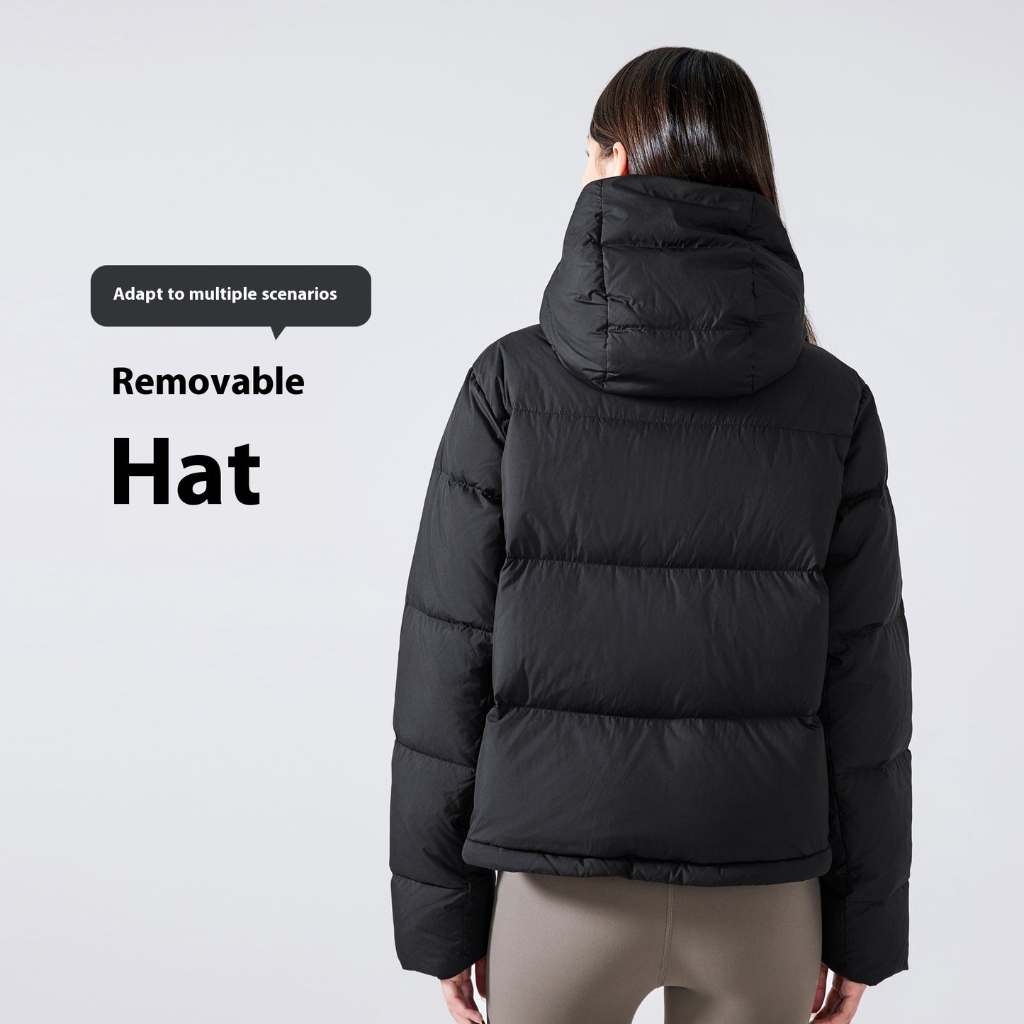 Winter Detachable Hooded High-end Down Jacket