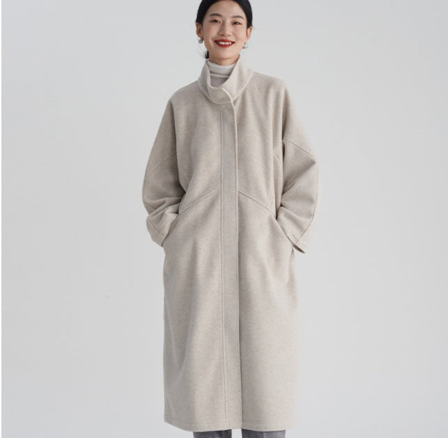 Women's Woolen Overcoat Long Coat