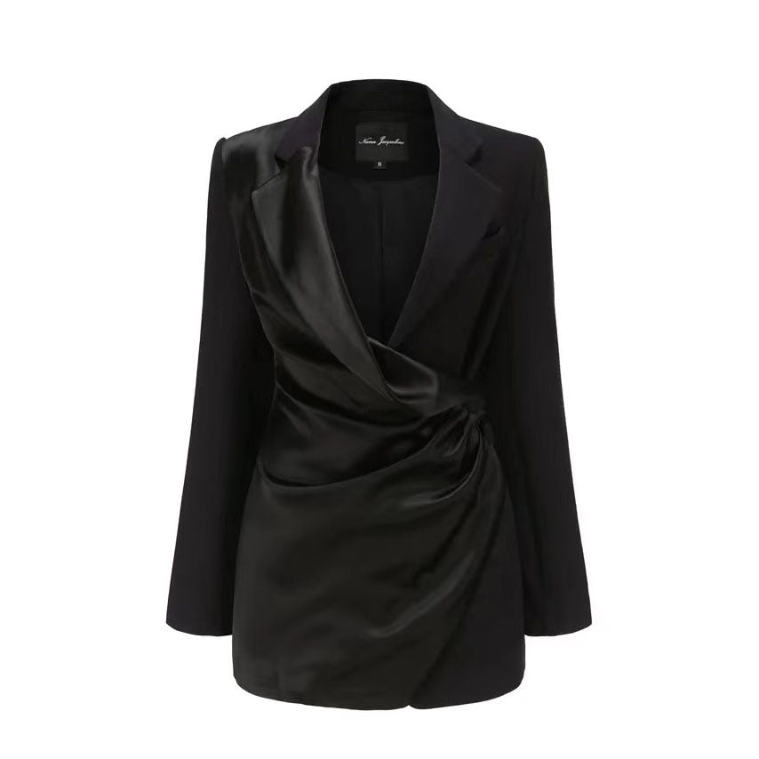 Ladies Personality V-Neck Long Sleeve Blazer