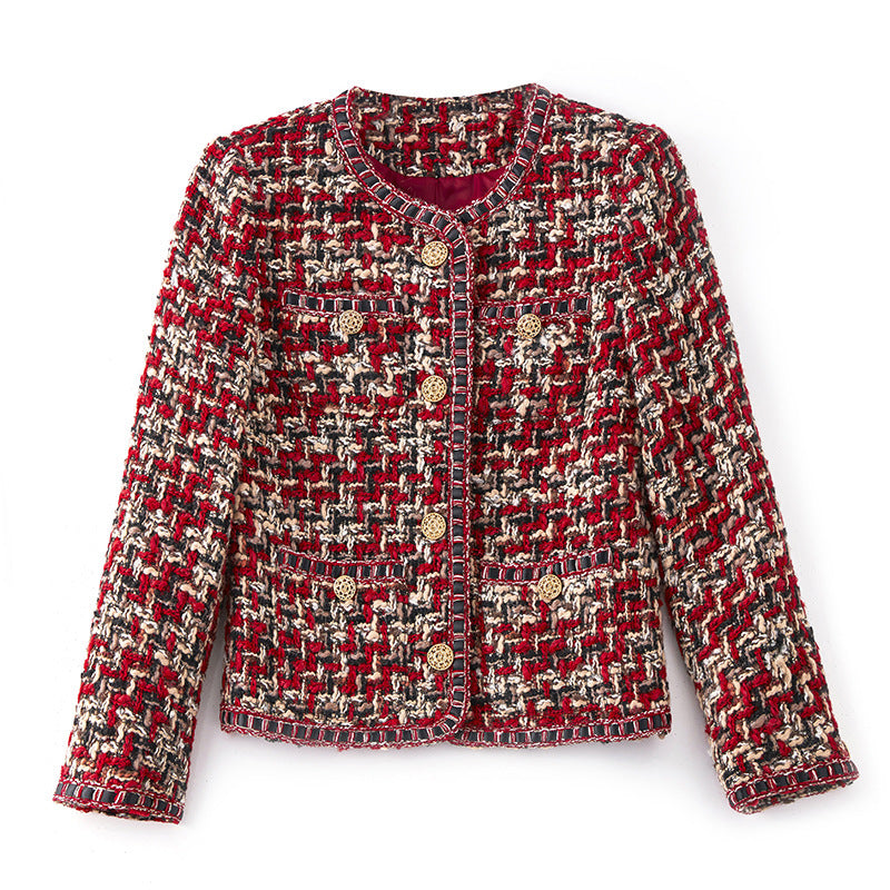 Celebrity Red Celebrity Xiaoxiang Tweed Short Jacket