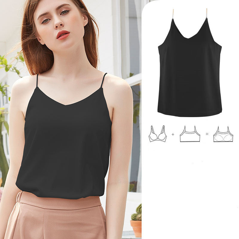 Women's silky camisole vest