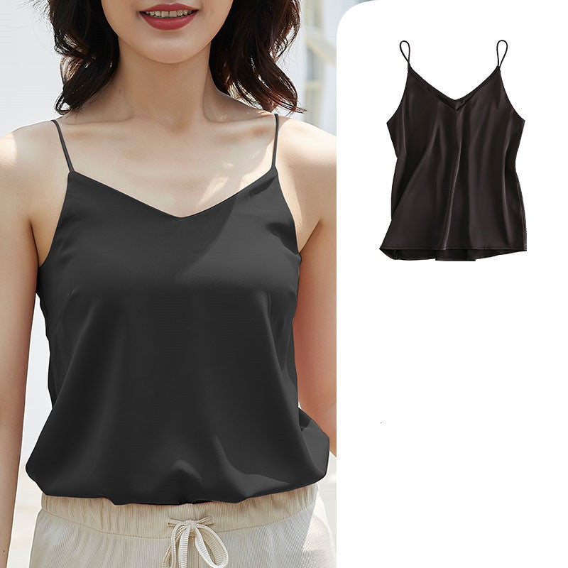 Women's silky camisole vest