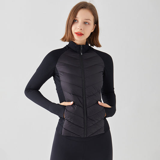 Yoga exercise down jacket for women: