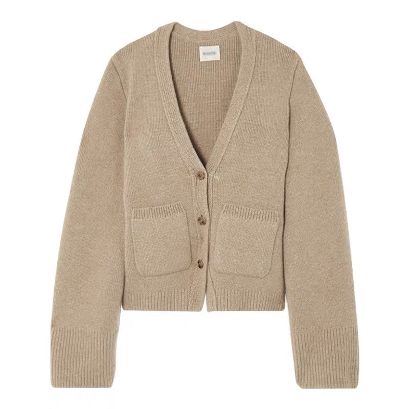 Sweater Cardigan Women's Top Wool Knitted Coat