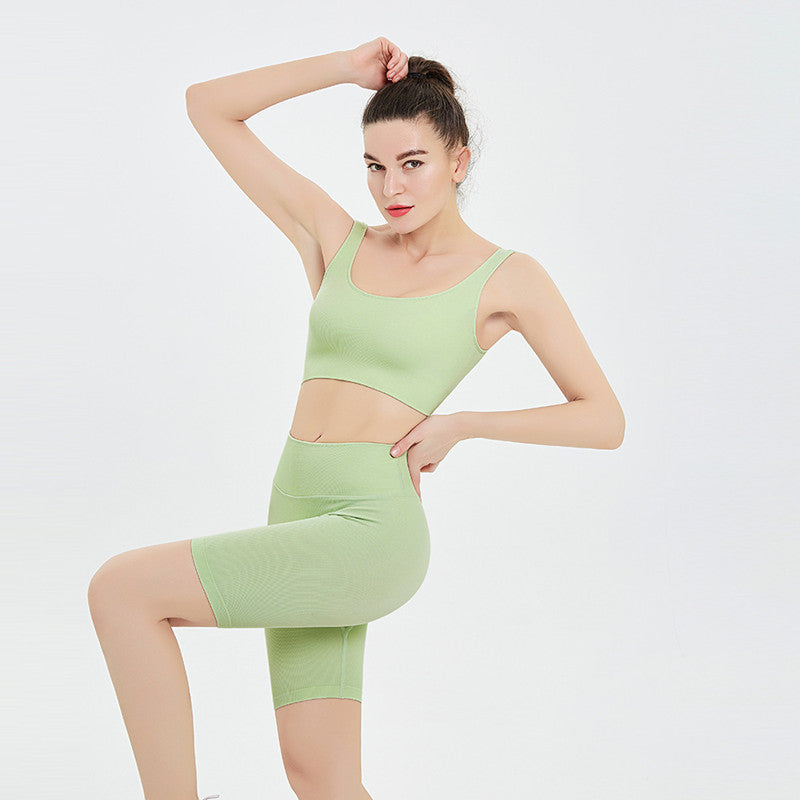 Yoga sportswear suit candy color