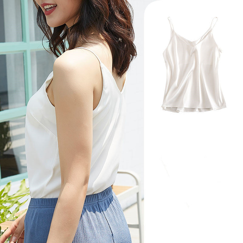 Women's silky camisole vest