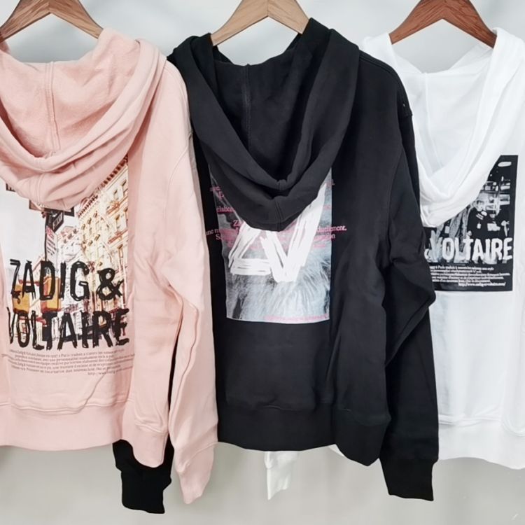 Digital Printed  Fleece Loose Hooded Sweatshirt