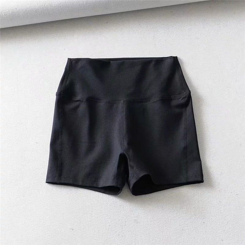 Summer new high waist ladies yoga shorts