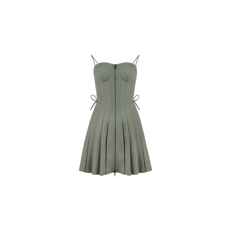 Matcha Brownie A- Line Sling Dress