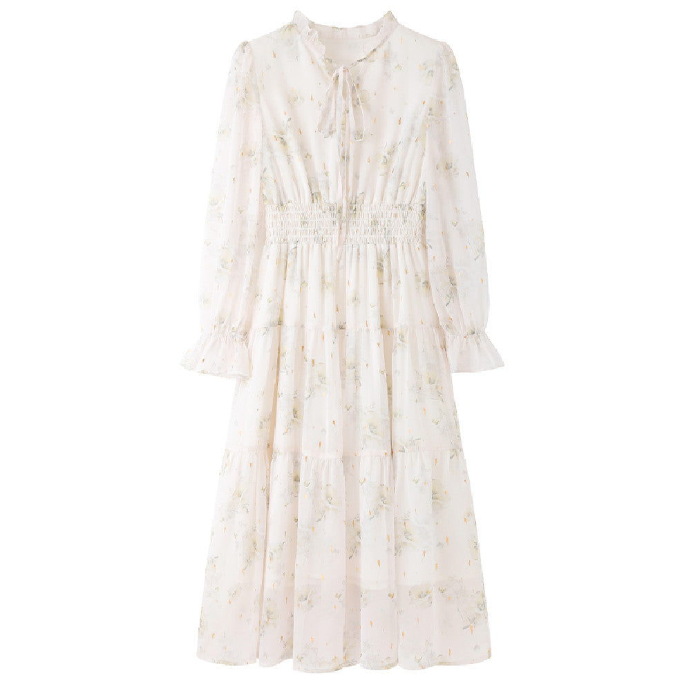 Women's Fashion Chiffon Floral Dress