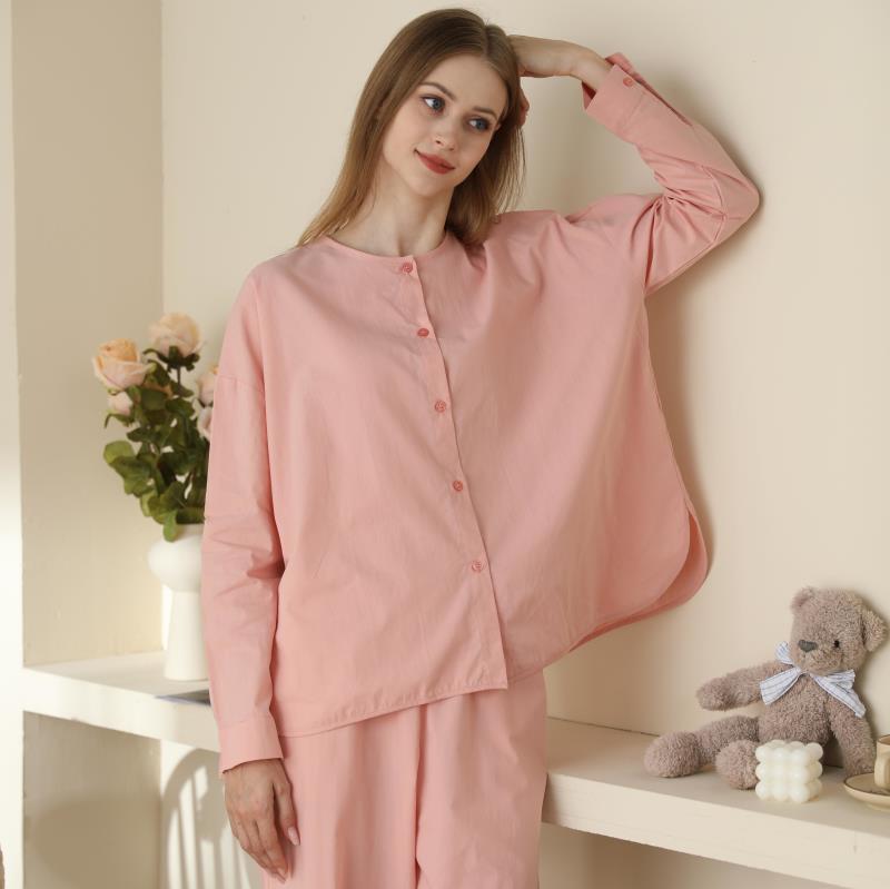 Women's Korean-style Pajamas Simple Style Cute Sweet Long Sleeve