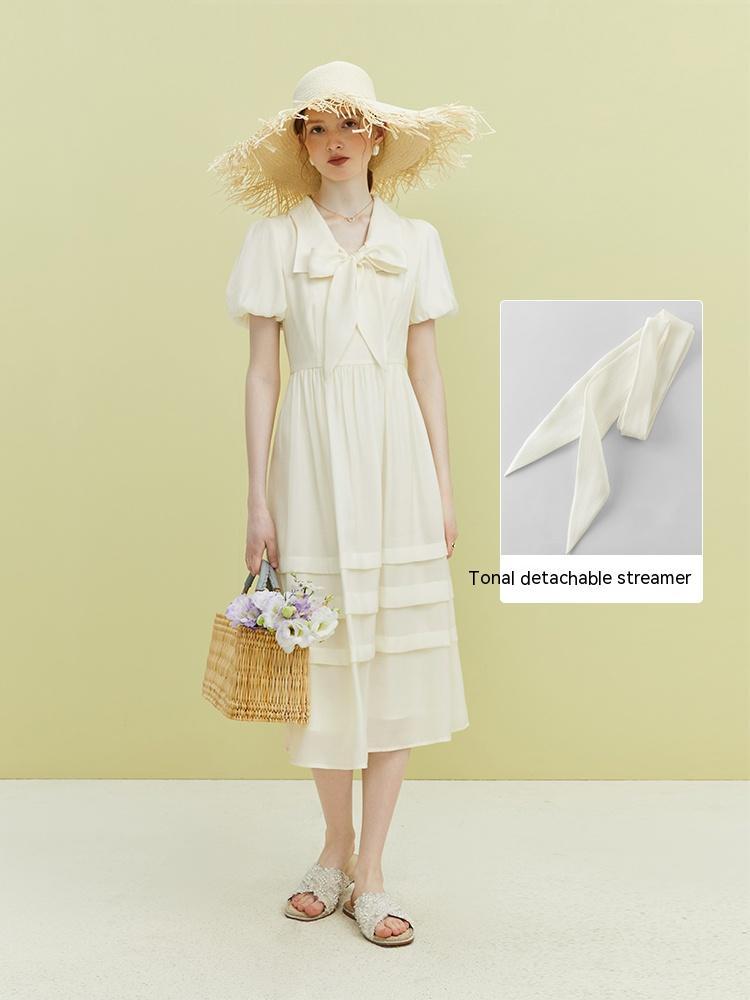 Women's Sweet Bow Ribbon Dress