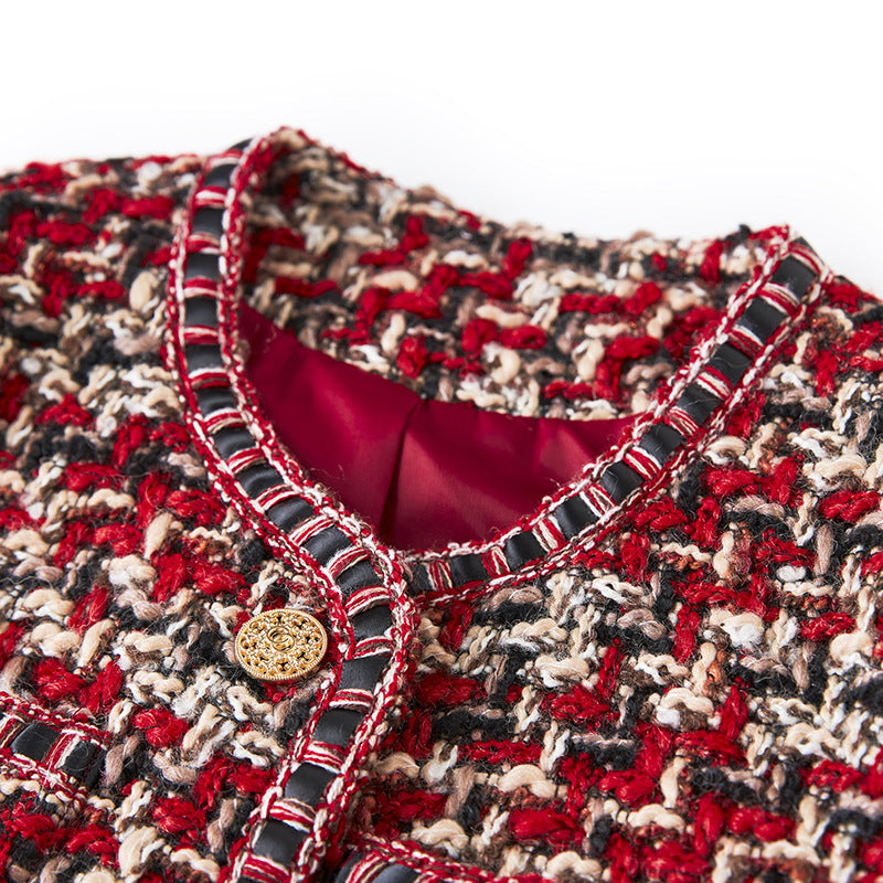 Celebrity Red Celebrity Xiaoxiang Tweed Short Jacket