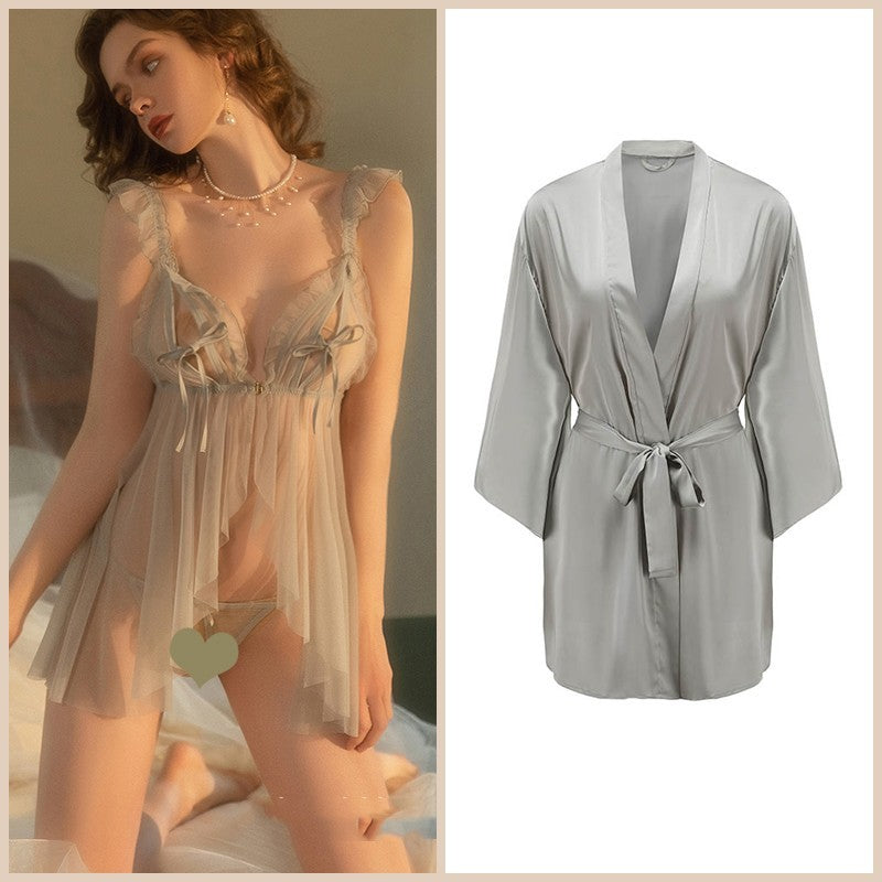 Underwear Small Chest Suit No-take Pajamas Women