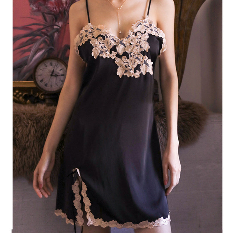 Sexy Pajamas Women Summer Thin Lace Suspender Nightdress