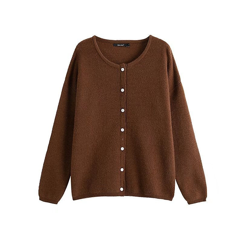 Fashion Single-breasted Knitted Cardigan For Women