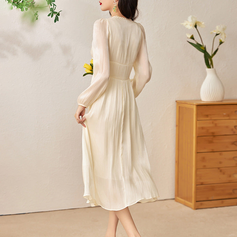 Mid-length White Moonlight Goddess Dress