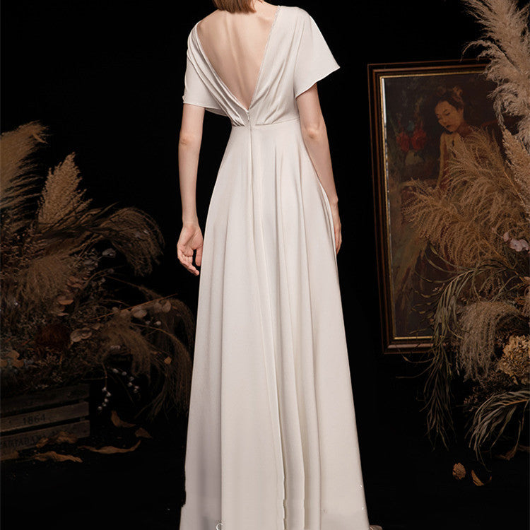 White Satin Premium Bridal Dress