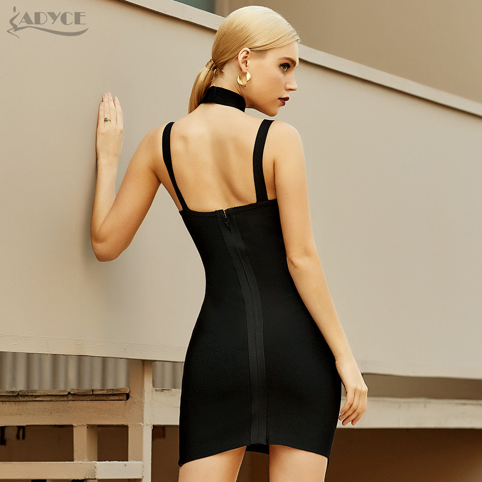 Sexy Dress With Waist Short Sleeve Temperament Commuter Suspender Evening Dress