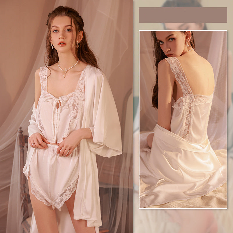 Women's Home Wear Pajamas Dress Pure Desire To Tempt Fat Mm