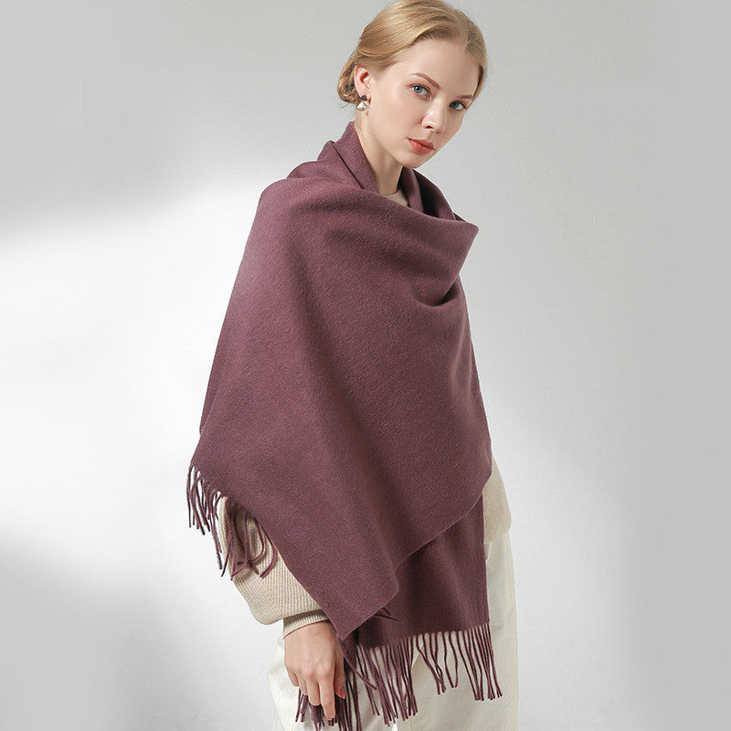 Fashion Personality Solid Wool Scarf Women